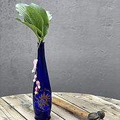 Винтаж handmade. Livemaster - original item Art et gastronomie... Stylish author`s bottle/Vase. Provence. Handmade.