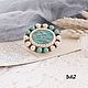 Brooch with Amazonite. Brooches. DiliZ Handmade. Online shopping on My Livemaster.  Фото №2