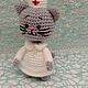 Кошка доктор амигуруми. Амигуруми куклы и игрушки. РАДМИЛА. Интернет-магазин Ярмарка Мастеров.  Фото №2
