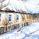 Заказать Картина акварелью "Белая дорога.Сельский пейзаж .". 'МИР АКВАРЕЛИ ' Евгения. Ярмарка Мастеров. . Картины Фото №3