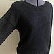 Заказать Джемпер "Черный лебедь", кидмохер на шелке. FAVORITE KNITWEAR (Наталья). Ярмарка Мастеров. . Джемперы Фото №3