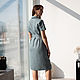  linen wrap dress with short sleeves. Dresses. vitafabrics. Online shopping on My Livemaster.  Фото №2