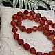 Wonderful beads made of natural carnelian stones. Necklace. naturalkavni. My Livemaster. Фото №6