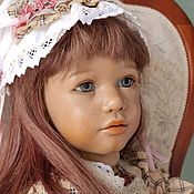 Винтаж: Винтажная кукла 60-е гг в вязаном платье, спящие глазки