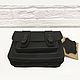 Bag for strap (borsetta) black leather, Classic Bag, Lyubertsy,  Фото №1