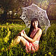 Зонт 44. Зонты свадебные. Ажурные зонты, веера (Татьяна). Ярмарка Мастеров.  Фото №6