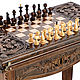 Table Chess Backgammon carved 'Espada' 60, Harutyunyan. Tables. H-Present more, than a gift!. Online shopping on My Livemaster.  Фото №2