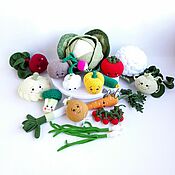 Куклы и игрушки handmade. Livemaster - original item Amigurumi dolls and toys: Vegetable set. Handmade.