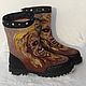 Men's felted boots Iron Maiden. High Boots. wool gifts. My Livemaster. Фото №4