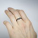 Silver ring with a month with Gothic diamonds. Rings. Unusual Gemstone Jewelry. My Livemaster. Фото №6