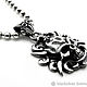 Подвеска серебряная Wilde Skull HCP38-07. Подвеска. Blacksilver. Интернет-магазин Ярмарка Мастеров.  Фото №2