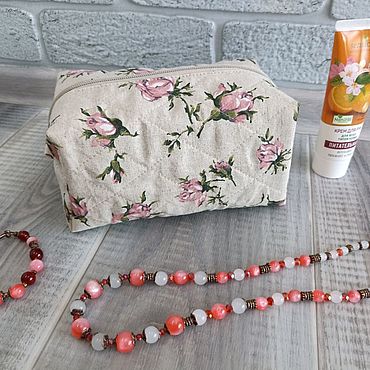 Сумки ручной работы. Ярмарка Мастеров - ручная работа Косметичка льняная. Handmade.