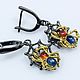 Earrings with sapphires. Earrings. OuroborosJwlry. Online shopping on My Livemaster.  Фото №2