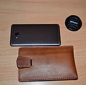 Сумки и аксессуары handmade. Livemaster - original item Phone case for leather. Handmade.