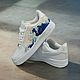 Кроссовки белые Nike Air Force 1 унисекс,кастом, ручная роспись, волна. Кроссовки. Olgavolgoart. Роспись одежды и обуви. Кастом. Ярмарка Мастеров.  Фото №5