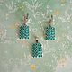Комплект: Аква - узор. Комплекты украшений. Светлана  Decor&Jewelry. Интернет-магазин Ярмарка Мастеров.  Фото №2