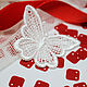 Lace element mokuba butterfly no FR118. Lace. Luneville Cat. Online shopping on My Livemaster.  Фото №2