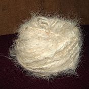 Материалы для творчества handmade. Livemaster - original item Yarn WHITE fluff collie. 100% natural environmentally friendly .. Handmade.