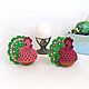 EASTER. Knitting. Easter Chicken. Eggs. Cross stitch and beads!. My Livemaster. Фото №4