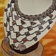 Leather choker with Jasper 'Pieces of the heart', Necklace, Kiev,  Фото №1