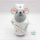 Mouse Nurse. Dentist, Cardiologist, Surgeon, Therapist. Souvenirs by profession. chehovchanki. Online shopping on My Livemaster.  Фото №2