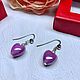 Серьги сердечки. Серьги классические. Elena Moonlight Jewelry. Ярмарка Мастеров.  Фото №6