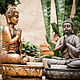 Figurine-Buddha candle holder made of concrete, bronze, silver, stone. Figurines. Decor concrete Azov Garden. My Livemaster. Фото №6