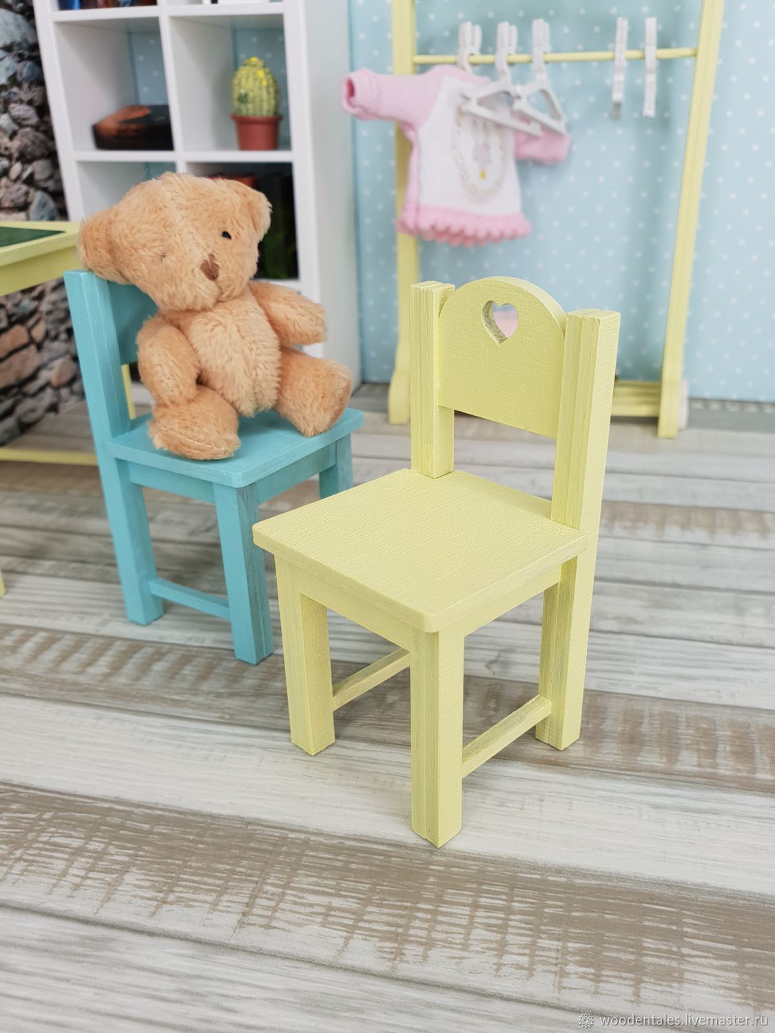 сделать стул для куклы