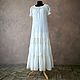 Bottom linen dress with short sleeve, Dresses, Kemerovo,  Фото №1