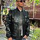 Заказать Мужская куртка из кожи крокодила Philipp Plein. Exotiq Python - Мир Экзотики. Ярмарка Мастеров. . Верхняя одежда мужская Фото №3