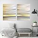 Abstract paintings with gold diptych in light colors 50h40 cm 2 pcs. Pictures. Jenyartstudio. Online shopping on My Livemaster.  Фото №2