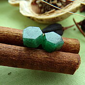 Украшения handmade. Livemaster - original item Poussettes with emerald. Handmade.