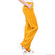 Order Trousers linen basic amber color. etnoart. Livemaster. . Pants Фото №3