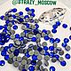 Rhinestones hot fixing ss16 colour Sapphire pack of 1440 pieces, Beads1, Moscow,  Фото №1