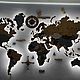 Карта мира на стену. Элементы интерьера. Wooden3Dmap. Ярмарка Мастеров.  Фото №5