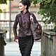 black cherry jacket-. Пиджаки. Irena Levkovich WoolWonders. Интернет-магазин Ярмарка Мастеров.  Фото №2