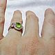Ring (ring) 925 sterling silver with natural peridot. Rings. marusjy. My Livemaster. Фото №6