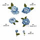Embroidery applique Blue rose decorative element termopatch. Applications. materials for creative Anna Sintez. Online shopping on My Livemaster.  Фото №2
