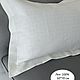 Linen pillowcase with 'ears' milk 1 piece, Pillowcases, Ivanovo,  Фото №1