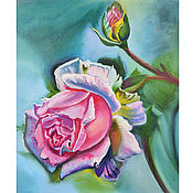 Картины и панно handmade. Livemaster - original item Painting: Rose flower 