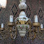 Винтаж handmade. Livemaster - original item Vintage chandeliers:Capodimonte Chandelier. Italy Vintage. Handmade.