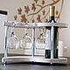 Wooden stand for wine and glasses. Shelves. flowerswood. Online shopping on My Livemaster.  Фото №2