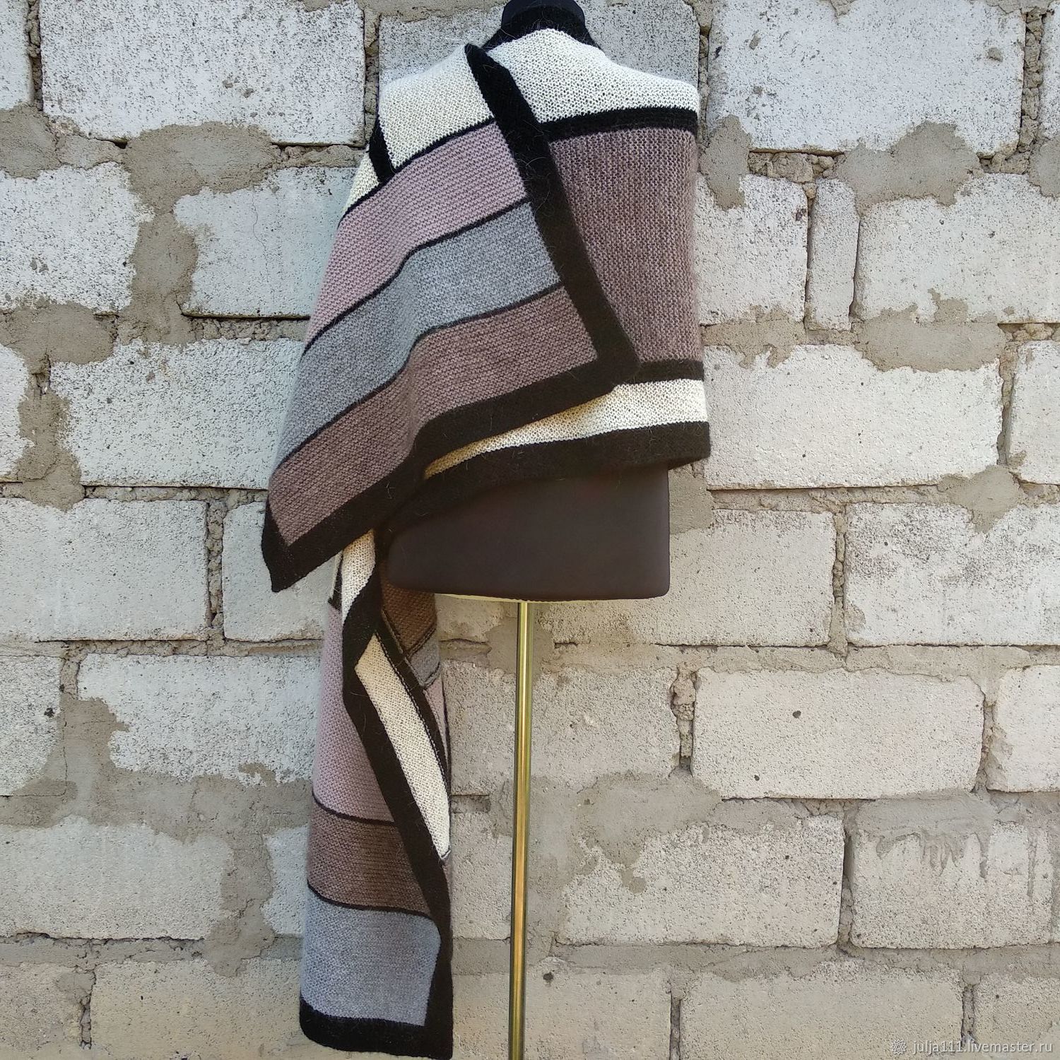 Большой Шарф Плед Палантин Широкий Длинный в интернет-магазине Ярмарка ...