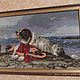 Вышитая крестиком картина "Собака спасатель", Картины, Полтава,  Фото №1