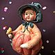 Ватная игрушка Тыковка. Елочные игрушки. nv_anis. Интернет-магазин Ярмарка Мастеров.  Фото №2