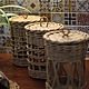 Плетеная баночка для специй кухонный набор чая крупы Хранение на кухне, Кухонные наборы, Кострома,  Фото №1