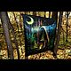 Флуоресцетное полотно "Трилогия. Эпизод I. Дух Огня". Элементы интерьера. Fractalika. Ярмарка Мастеров.  Фото №6