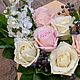 Композиция с цветами из холодного фарфора в конв. Подарки на 8 марта. Fiore Spell. Ярмарка Мастеров.  Фото №4