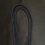 Украшения handmade. Livemaster - original item Gaitan silk cord Black and blue Inky without lock 60 cm. Handmade.