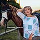 Джемпер из хлопка и джинсовых лоскутов " Lady boho ", Джемперы, Урюпинск,  Фото №1